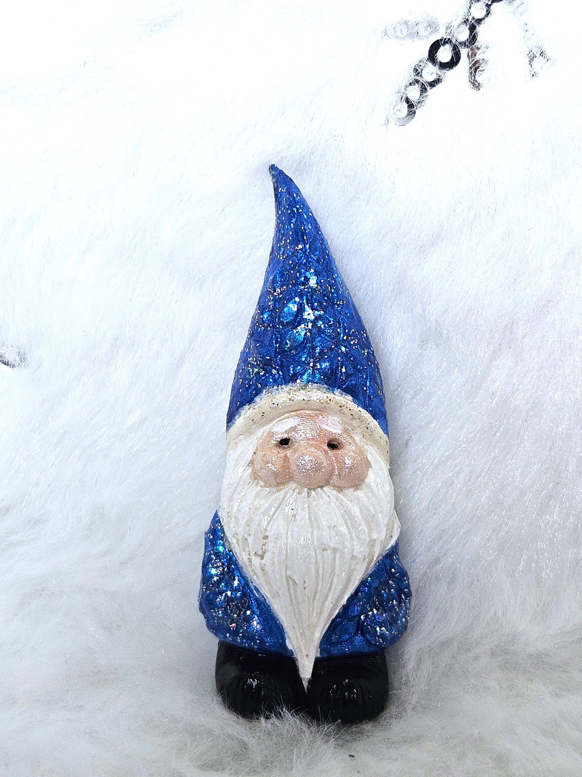 Mini Santa Clause and Cat Fridge Magnet