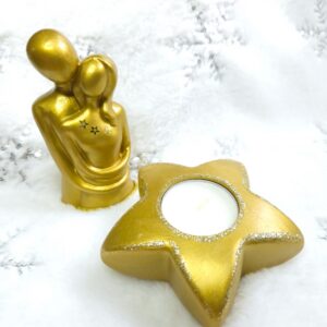 Star Candle Holder and Male & Female Statue